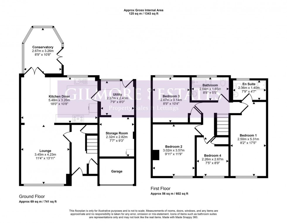 Floorplan for Lime Grove, Prudhoe