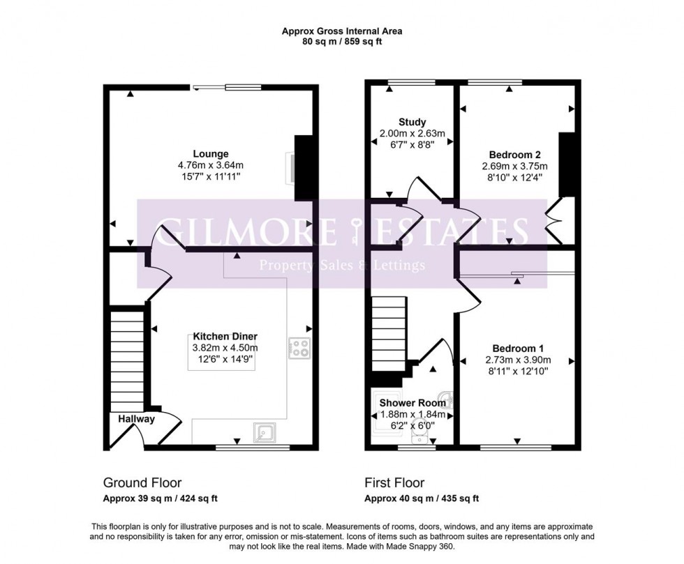 Floorplan for Beech Grove, Prudhoe