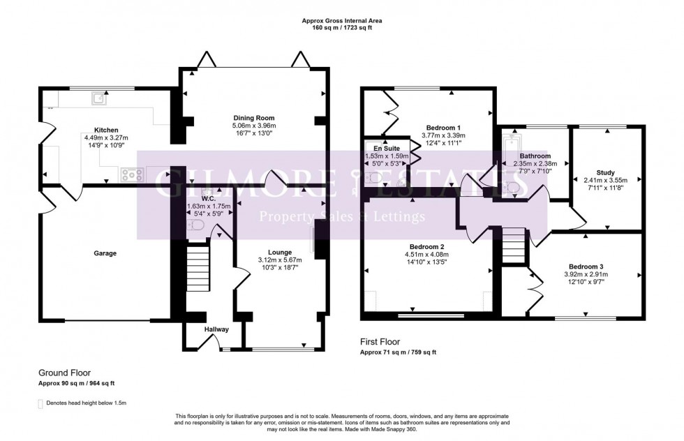 Floorplan for Park Lane, Prudhoe