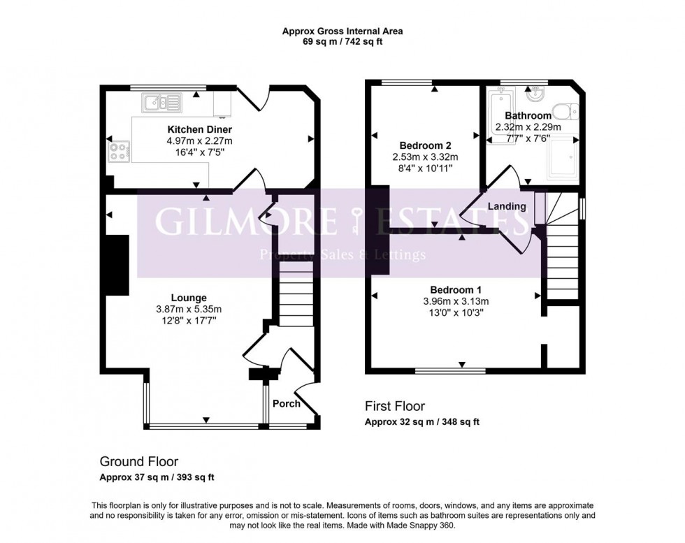 Floorplan for Castle Road, Prudhoe