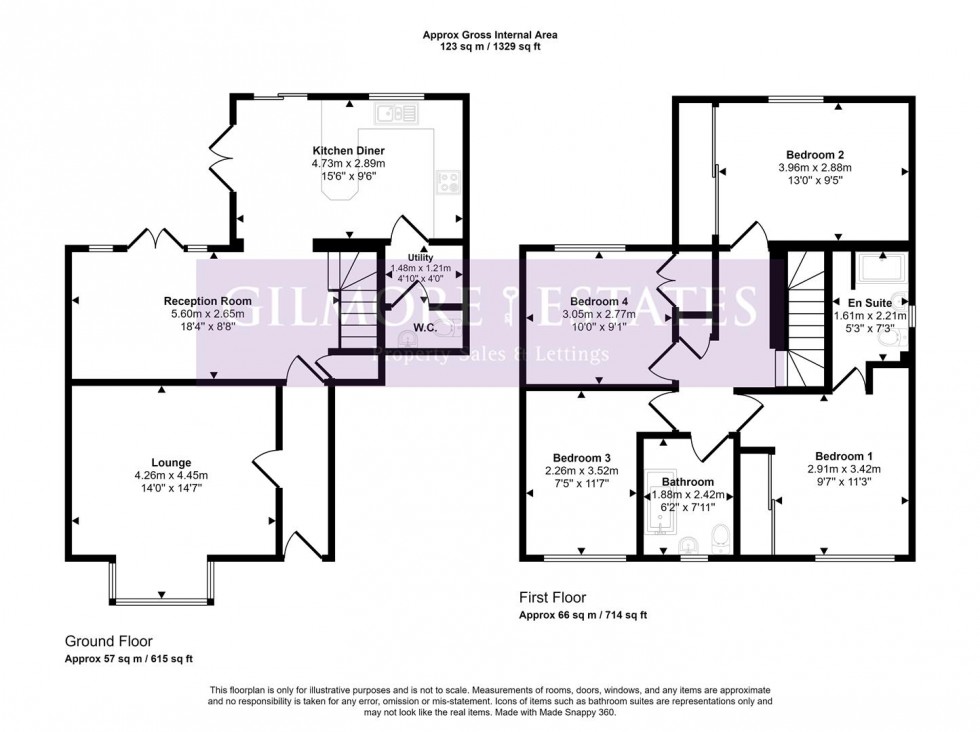 Floorplan for Northumberland Court, Prudhoe