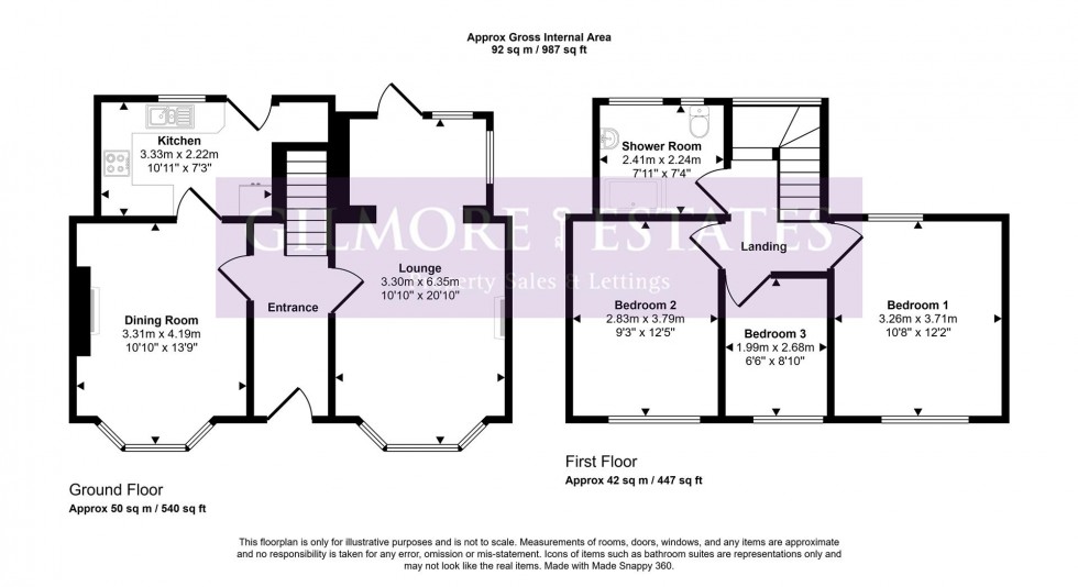 Floorplan for West Road, Prudhoe, Northumberland