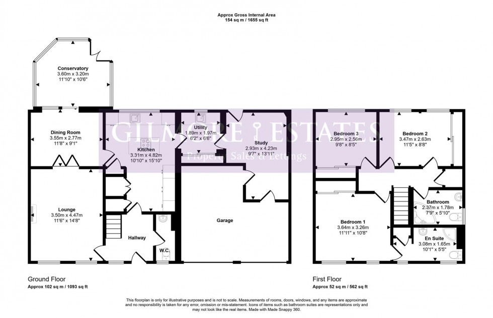 Floorplan for Ovington View, Prudhoe