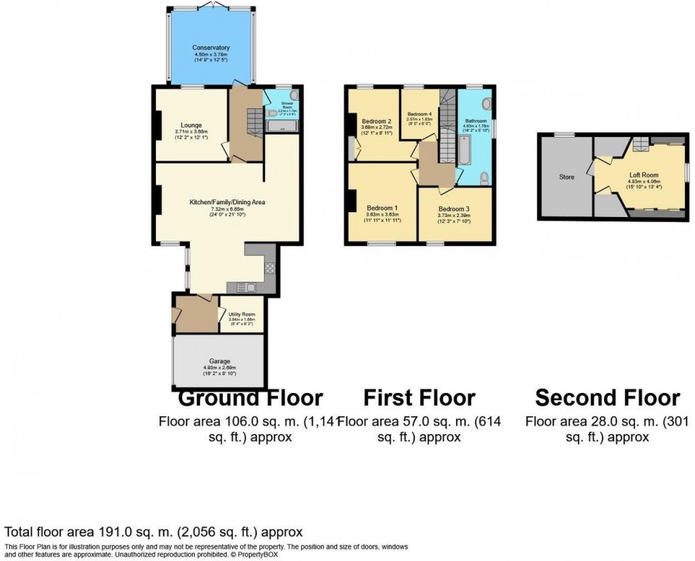 Floorplan for Glen Avenue, Stocksfield