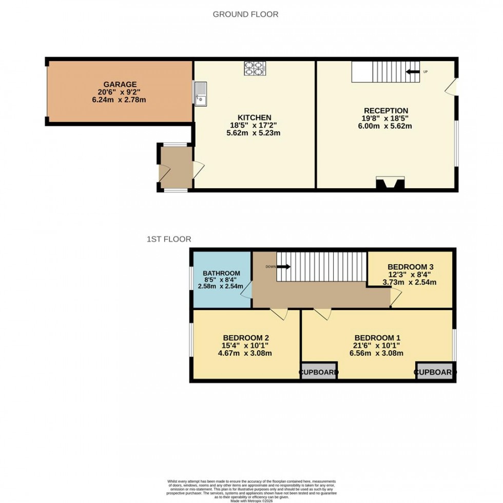 Floorplan for Wesley Street, Prudhoe