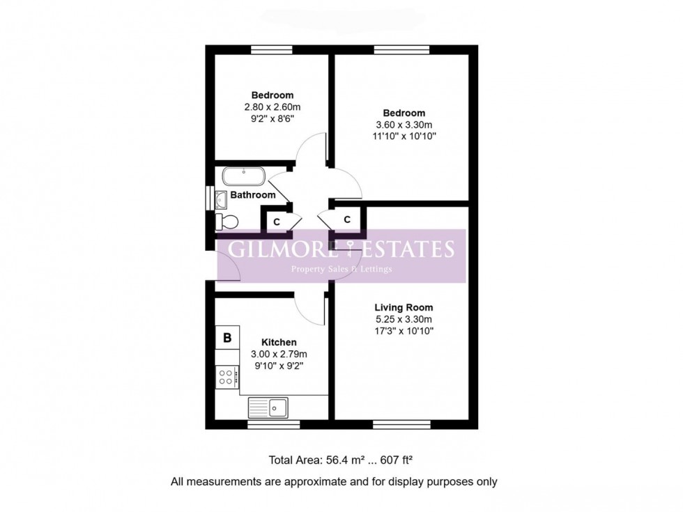 Floorplan for Cranleigh Grove, Prudhoe