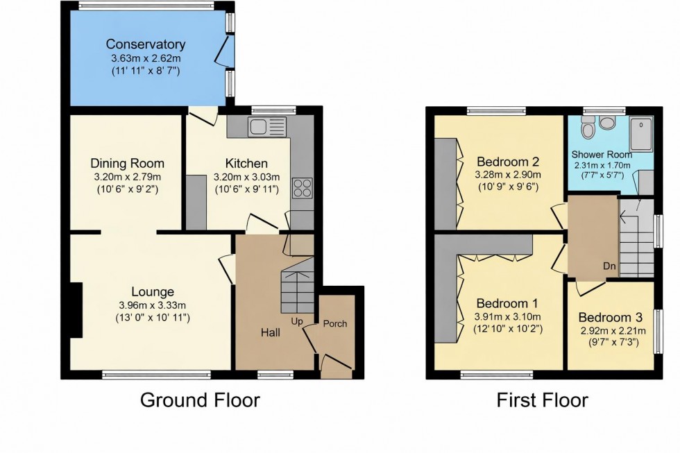 Floorplan for Moorlands, Prudhoe