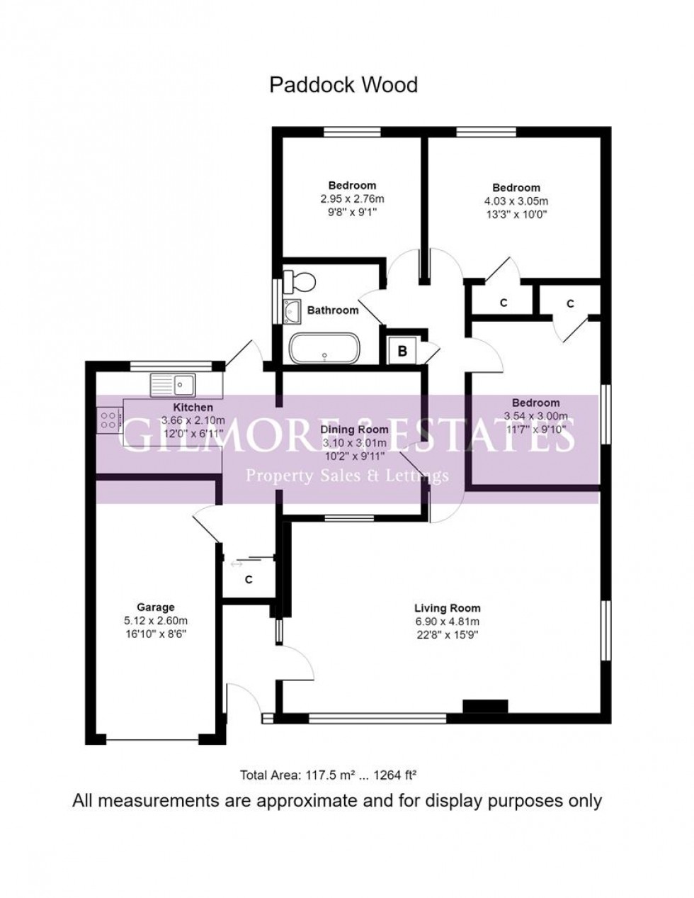 Floorplan for Paddock Wood, Prudhoe