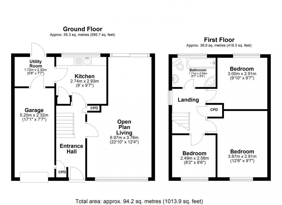 Floorplan for Westwood View, Ryton