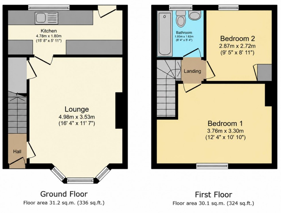 Floorplan for Castle Road, Prudhoe