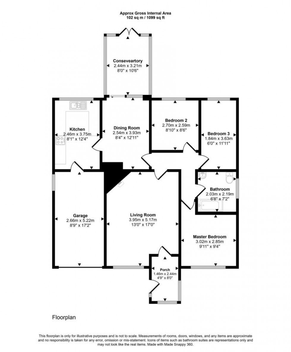 Floorplan for Forge Close, Blackhall Mill